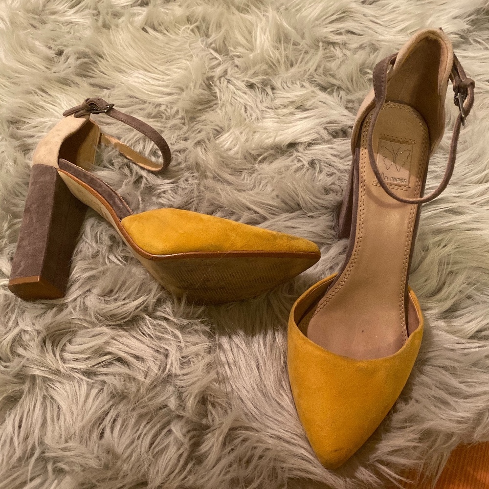 Ella Moss/Anthropologie: 4” Block Heel, Suede